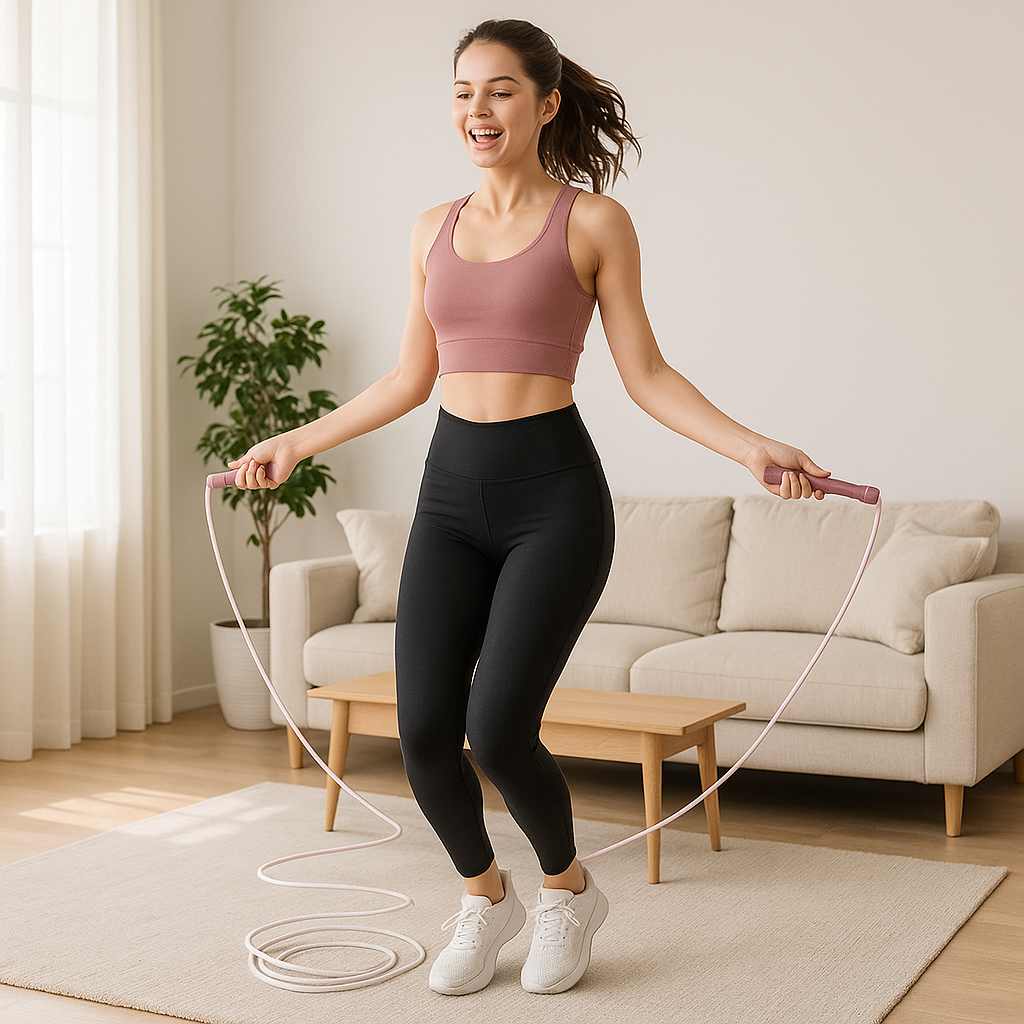corde a sauter legere rose