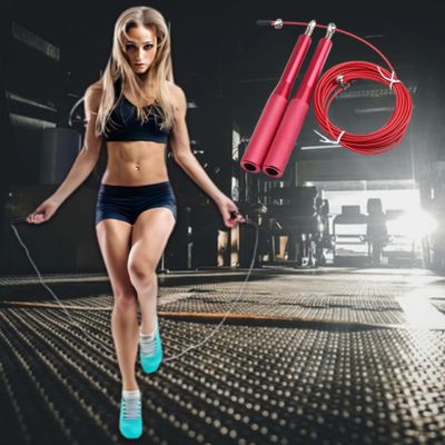 corde a sauter professionnelle rouge