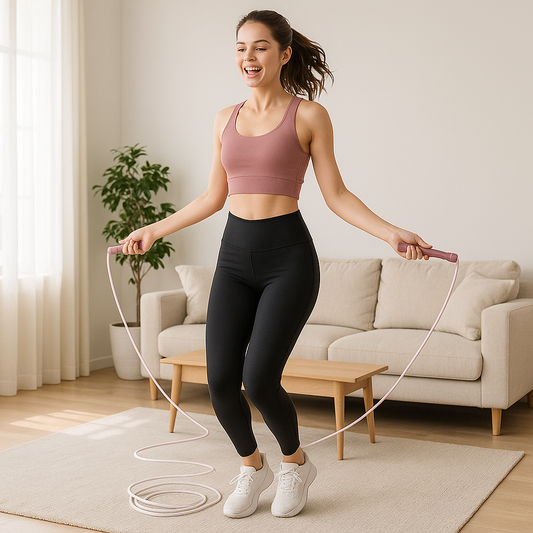 corde a sauter legere rose